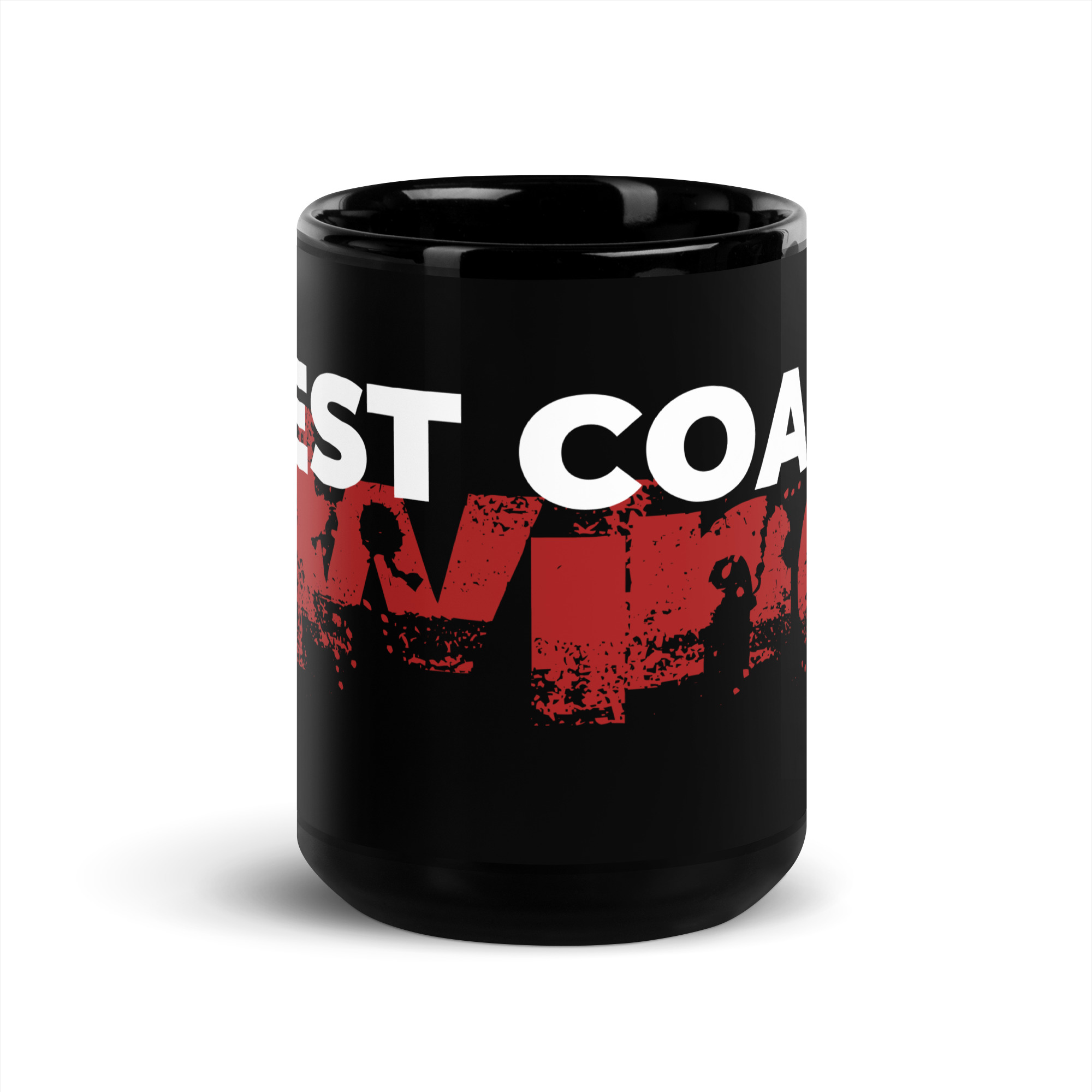 "West Coast Swing" Black Glossy Mug - Image 3
