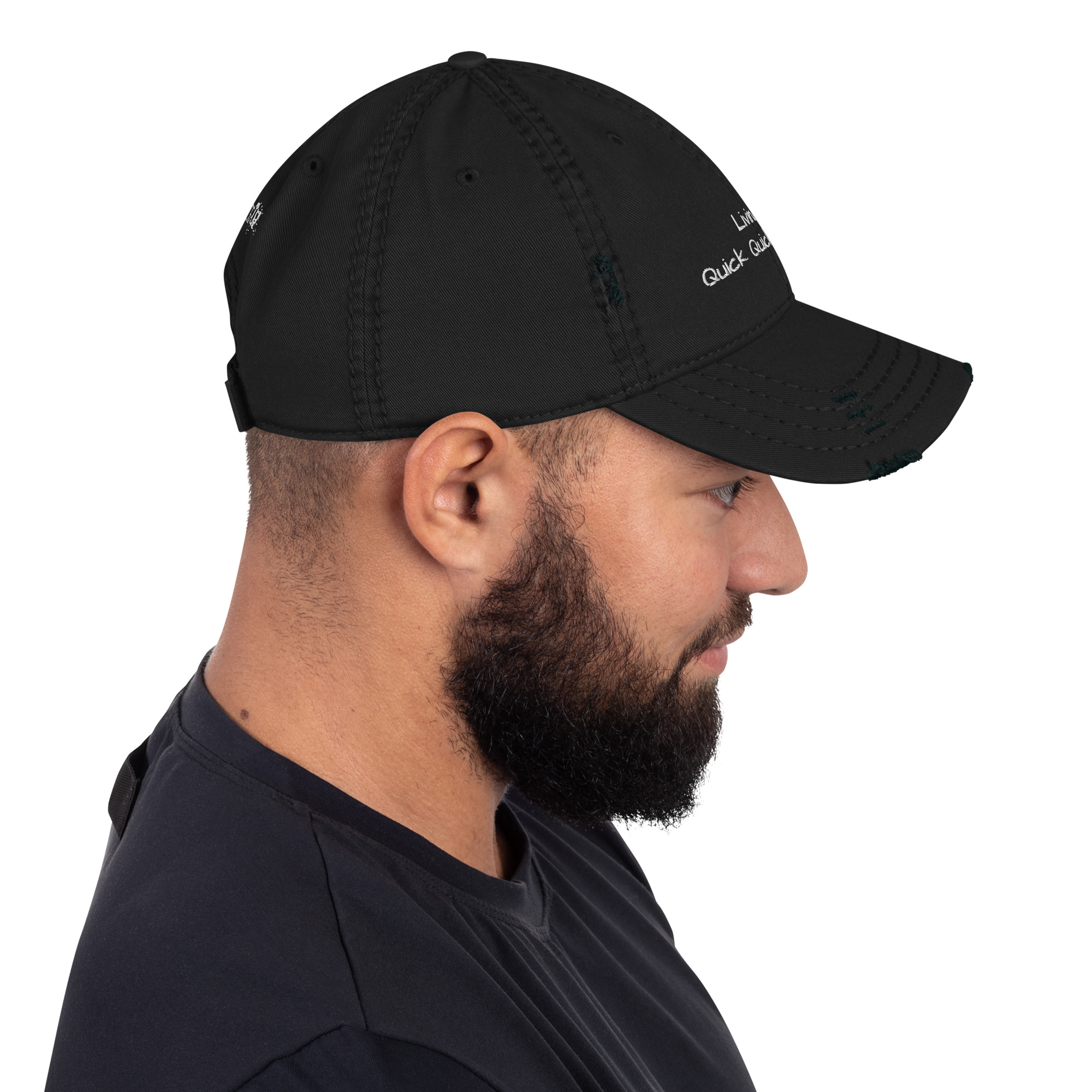 "Living Life QQSS" Distressed Dad Hat - Image 5