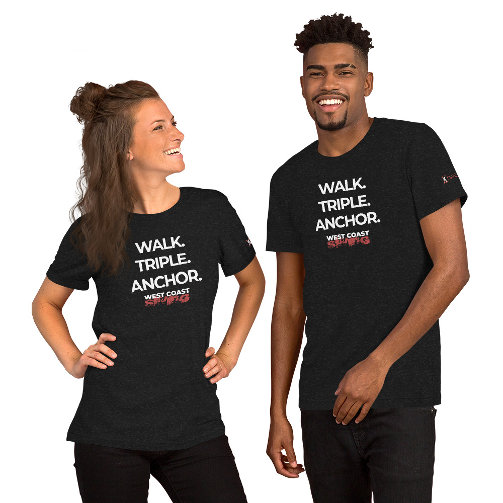 "Walk. Triple. Anchor" Unisex t-shirt