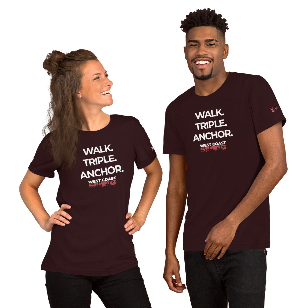 "Walk. Triple. Anchor" Unisex t-shirt - Image 2